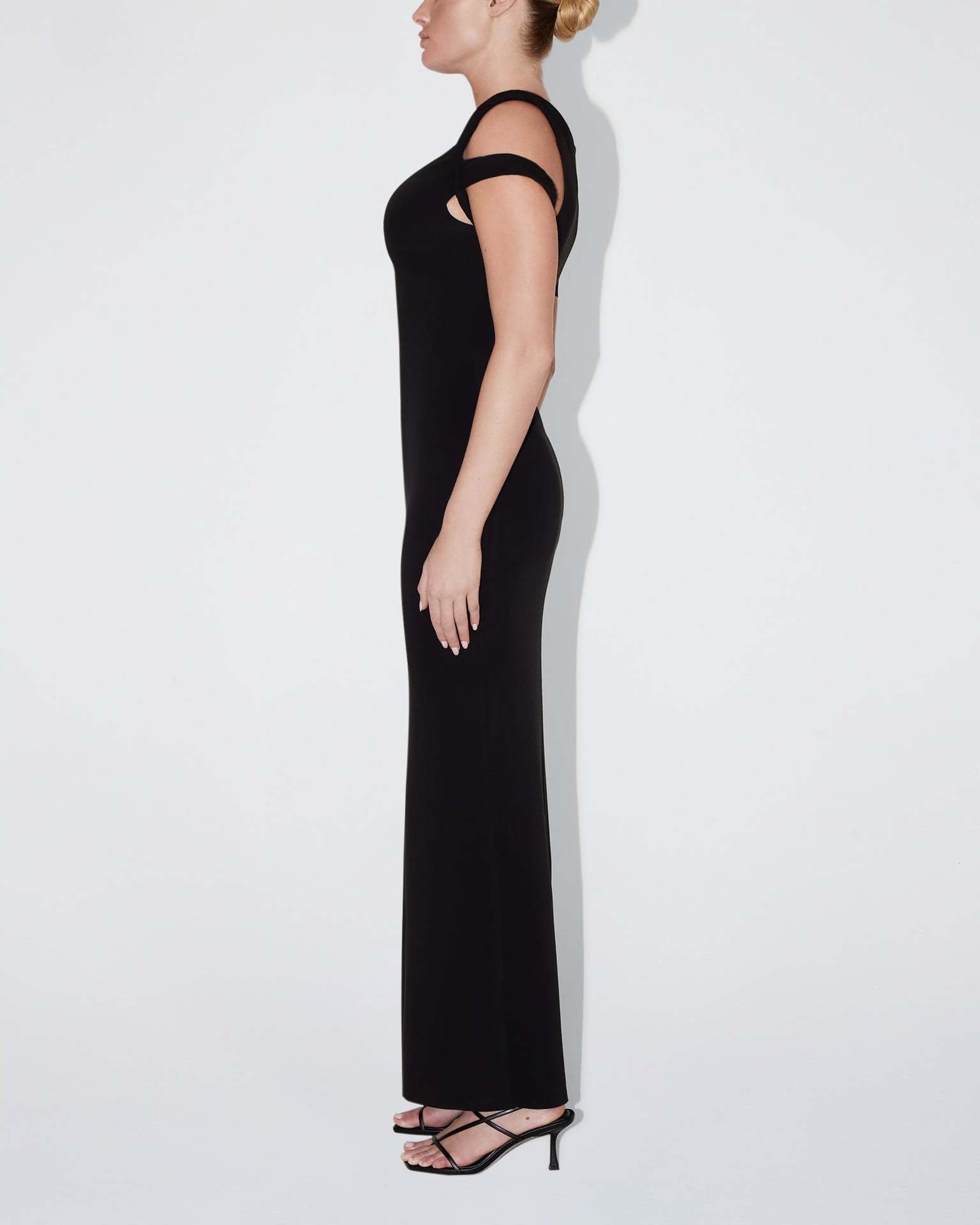 "Tara" One-Shoulder-Maxikleid