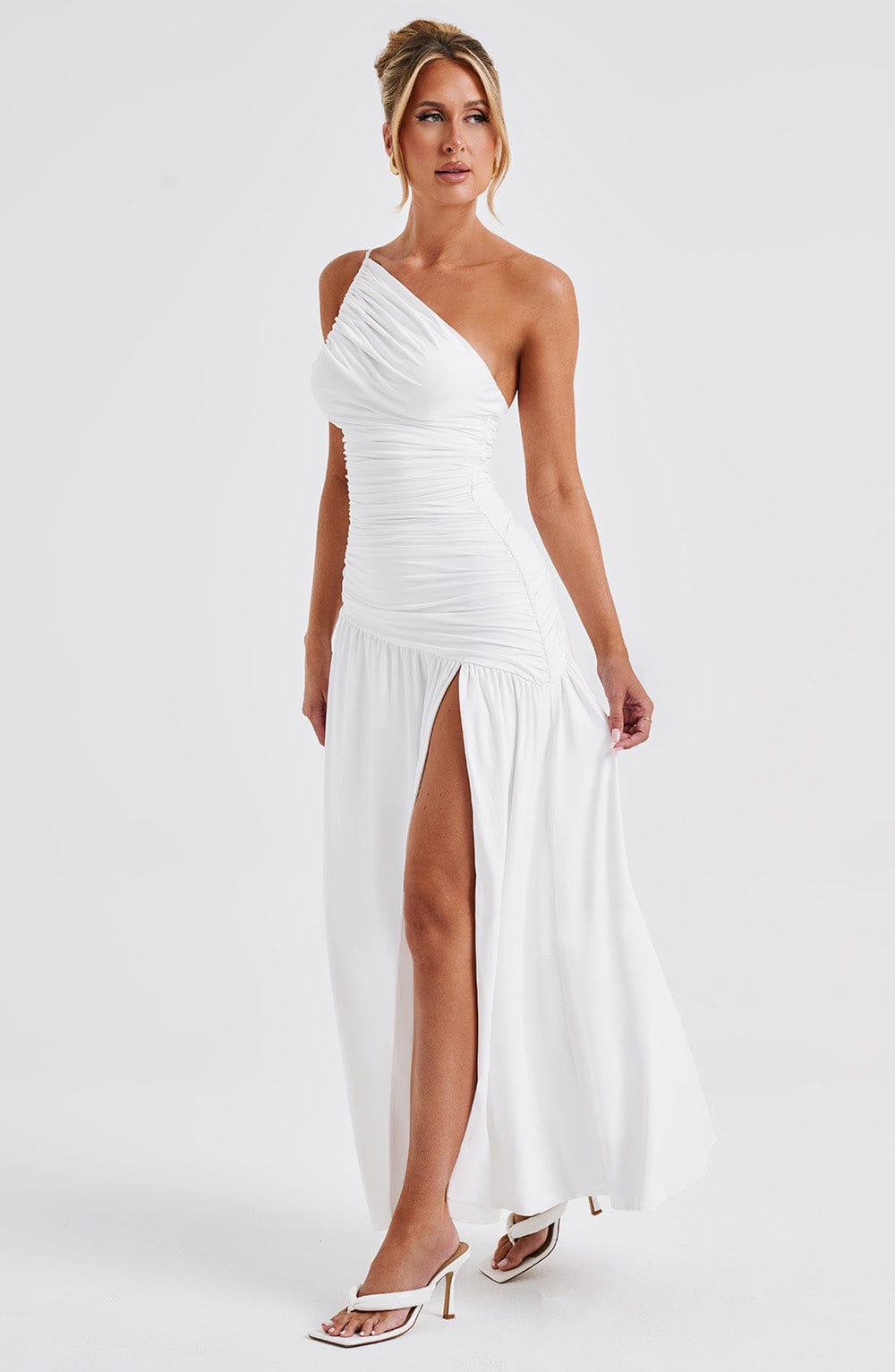 "Brianna" One-Shoulder Maxikleid