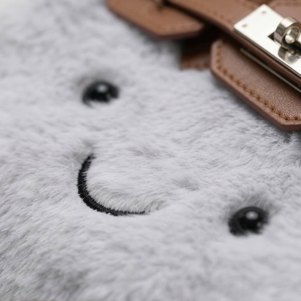 Fluffy Birkin Bag (Grau)