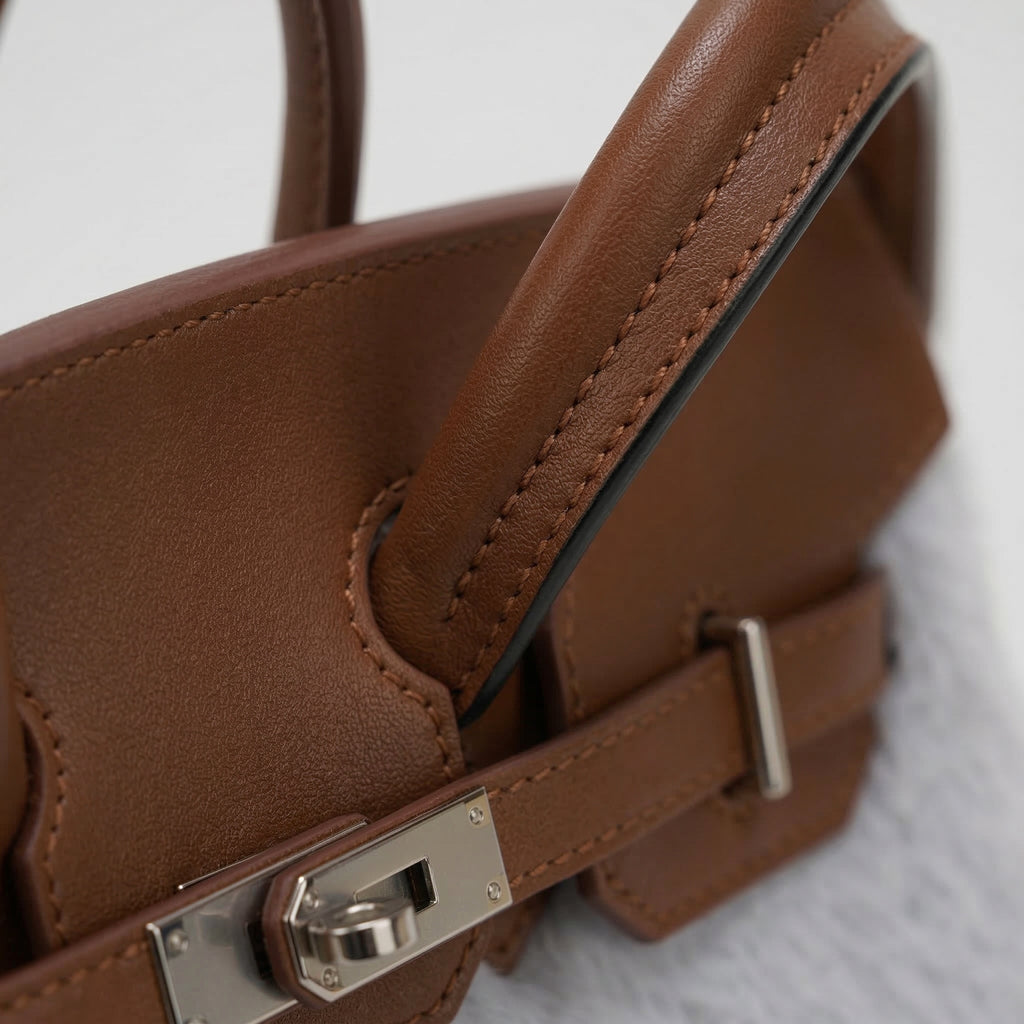 Fluffy Birkin Bag (Grau)