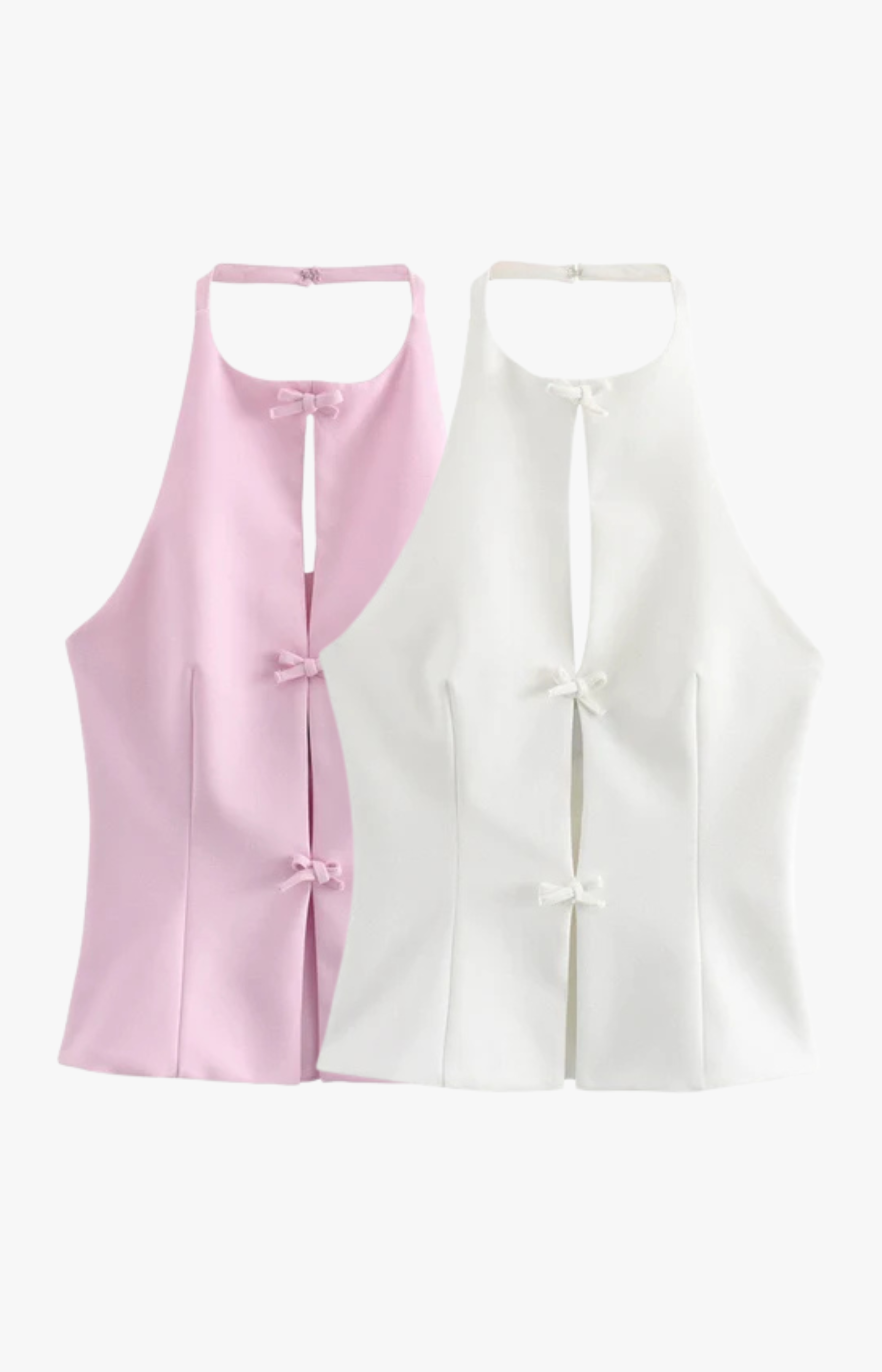 "Bozena" Top mit Schleifen