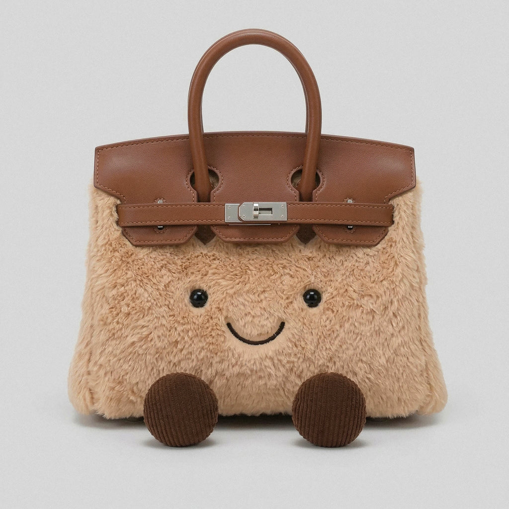 Fluffy Birkin Bag (Braun)