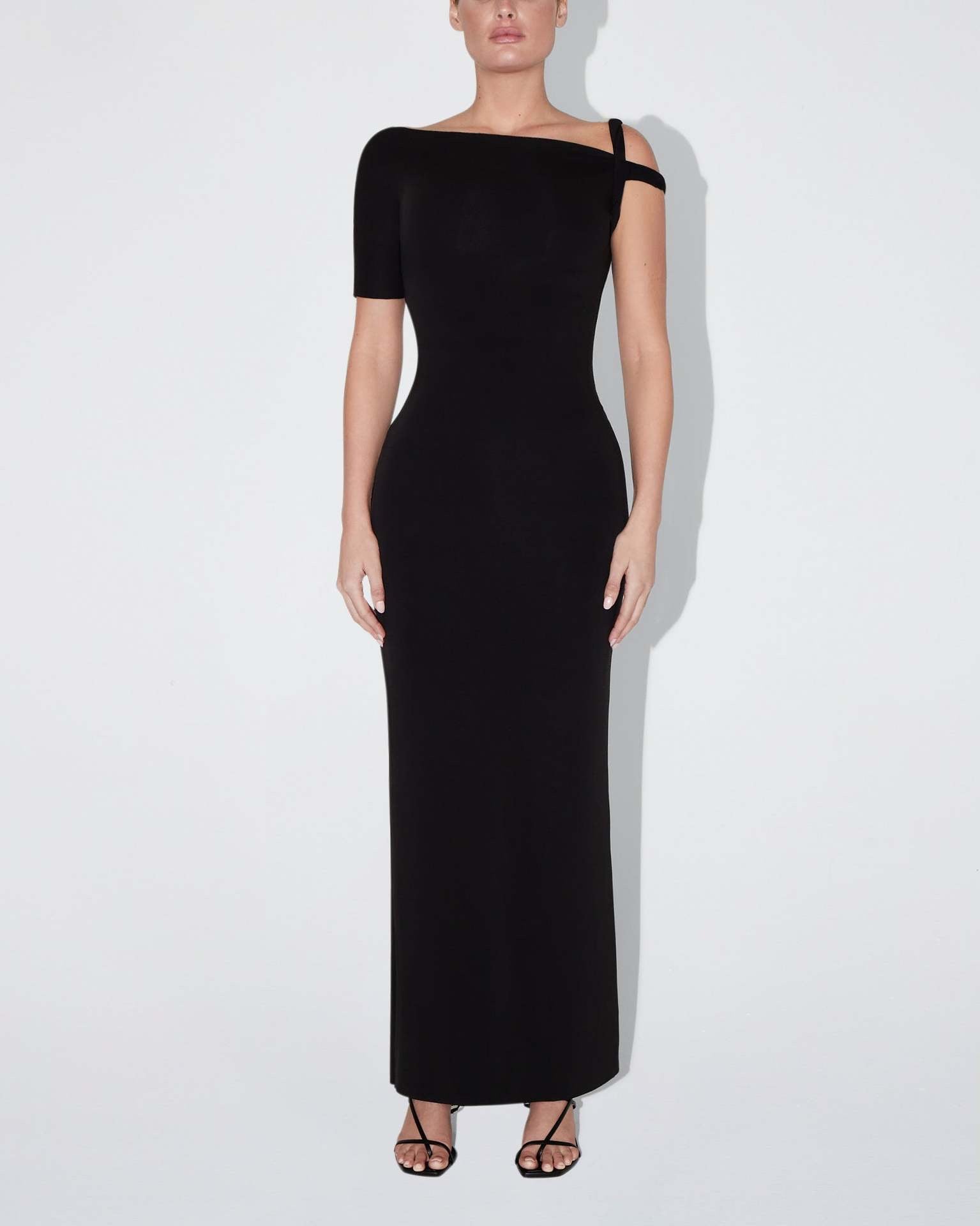 "Tara" One-Shoulder-Maxikleid
