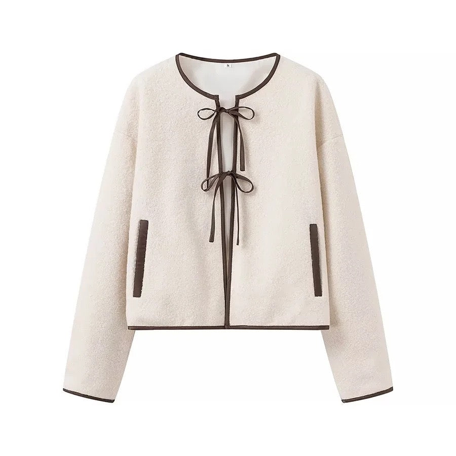"Kylie" Cardigan mit Schleife