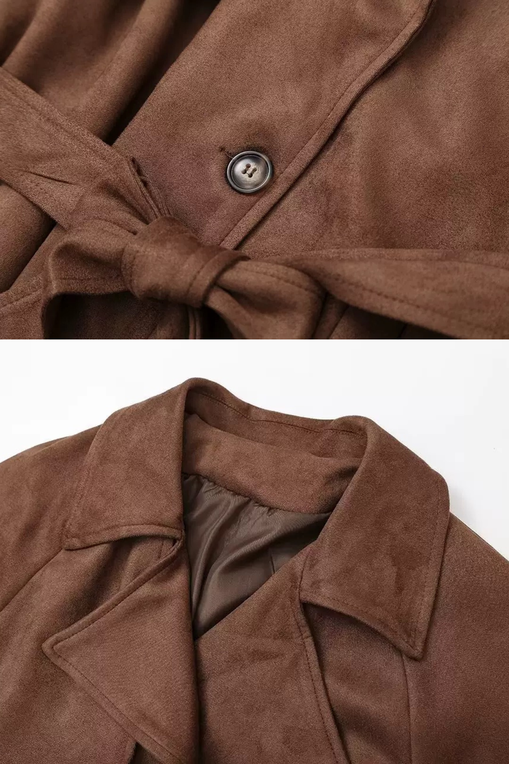 "Lola" Mantel aus Wildleder